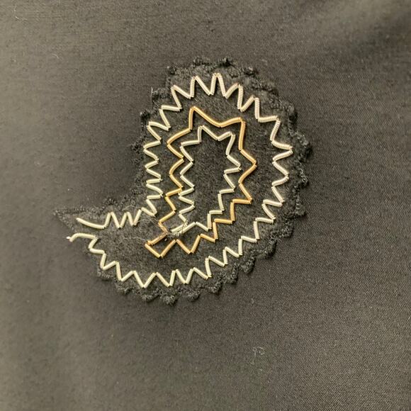 PAUL SMITH Size 4 Black Jersey Beaded Open Back Long Dress - Picture 6 of 6